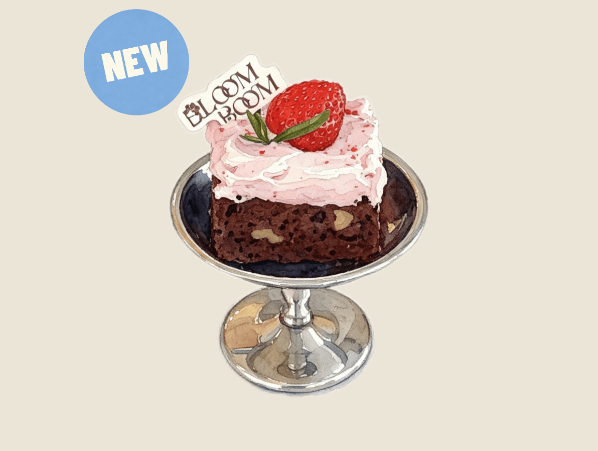 Strawberry Brownie Cake